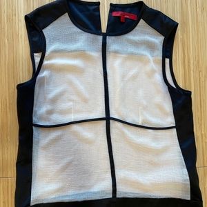 Narciso Rodriguez for Design Nation Geometric Detail Top Sz S- Preowned